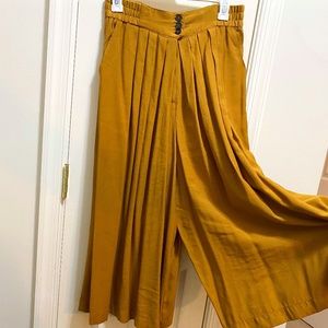 FRNCH Yellow Culottes - size M